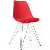 Sedia da Pranzo con Cuscino - Design Scandinavo e Gambe in Metallo - Skögur image 9