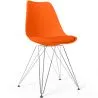 Sedia da Pranzo con Cuscino - Design Scandinavo e Gambe in Metallo - Skögur image 9
