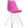 Sedia da Pranzo con Cuscino - Design Scandinavo e Gambe in Metallo - Skögur image 9