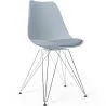 Sedia da Pranzo con Cuscino - Design Scandinavo e Gambe in Metallo - Skögur image 9