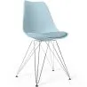 Sedia da Pranzo con Cuscino - Design Scandinavo e Gambe in Metallo - Skögur image 9