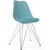 Sedia da Pranzo con Cuscino - Design Scandinavo e Gambe in Metallo - Skögur image 9