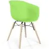 Sedia da Pranzo - Design Scandinavo - Gambe in Legno Naturale - Polin image 9