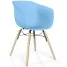 Sedia da Pranzo - Design Scandinavo - Gambe in Legno Naturale - Polin image 9