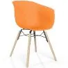 Sedia da Pranzo - Design Scandinavo - Gambe in Legno Naturale - Polin image 9