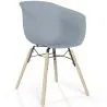 Sedia da Pranzo - Design Scandinavo - Gambe in Legno Naturale - Polin image 9