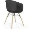 Sedia da Pranzo - Design Scandinavo - Gambe in Legno Naturale - Polin image 9