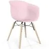 Sedia da Pranzo - Design Scandinavo - Gambe in Legno Naturale - Polin image 9