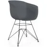 Sedia da Pranzo - Design Scandinavo - Gambe Nere - Polin image 9