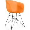Sedia da Pranzo - Design Scandinavo - Gambe Nere - Polin image 9