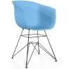 Sedia da Pranzo - Design Scandinavo - Gambe Nere - Polin image 9