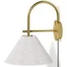 Lampada da Parete Vintage Dorata con Spina e Interruttore - Boly image 9