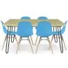 Pack Tavolo Hairpin (90x150 cm) + 6 Sedie da Pranzo Nordic Skögur image 9