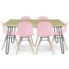 Pack Tavolo Hairpin (90x150 cm) + 6 Sedie da Pranzo Nordic Skögur image 9