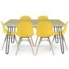 Pack Tavolo Hairpin (90x150 cm) + 6 Sedie da Pranzo Nordic Skögur image 9