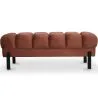 Panca Stile Chesterfield Rivestita In Velluto Con Gambe In Ferro - Hamptons image 9