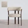 Poltrona da soggiorno con braccioli rivestita in Chenille – Gambe effetto legno scuro – Design ergonomico e moderno – Okare image 9