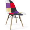 Sedia da Pranzo - Rivestimento Patchwork - Design Scandinavo e Gambe in Legno - Skögur image 9
