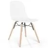 Sedia da pranzo con gambe in legno naturale – Stile moderno e funzionalità -Broly image 9