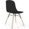 Sedia da pranzo con gambe in legno naturale – Stile moderno e funzionalità -Broly image 9