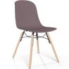 Sedia da pranzo con gambe in legno naturale – Stile moderno e funzionalità -Broly image 9