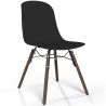 Sedia da pranzo con gambe in legno scuro – Stile moderno e funzionalità - Broly image 9