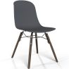 Sedia da pranzo con gambe in legno scuro – Stile moderno e funzionalità - Broly image 9