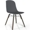 Sedia da pranzo con gambe in legno scuro – Stile moderno e funzionalità - Broly image 9