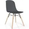 Sedia da pranzo con gambe in legno naturale – Stile moderno e funzionalità -Broly image 9