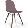 Sedia da pranzo con gambe in legno scuro – Stile moderno e funzionalità - Broly image 9