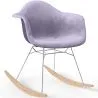 Sedia a dondolo moderna in tessuto imbottito – Stile nordico - Nordika image 9