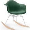 Sedia a dondolo moderna in tessuto imbottito – Stile nordico - Nordika image 9