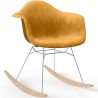 Sedia a dondolo moderna in tessuto imbottito – Stile nordico - Nordika image 9