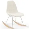 Sedia a dondolo Minimalista Bouclé – Stile Nordic con Base in Legno e Acciaio - Skögur image 9