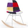 Sedia a dondolo moderna Patchwork – Stile nordico con gambe in legno e acciaio - Skögur image 9