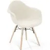 Sedia con braccioli - Rivestita in bouclé - Scandinavo - Sala da pranzo, ufficio o sala d'attesa - Nordika image 9