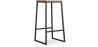 Sgabello da bar di design industriale - Legno e metallo - 76cm - Big Boy image 9