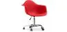 Sedia da ufficio con braccioli - Sedia da scrivania con rotelle - Weston image 9