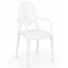 Sedia da pranzo trasparente - Design con braccioli - Louis XIV image 9