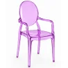 Sedia da pranzo trasparente - Design con braccioli - Louis XIV image 9