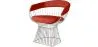 Sedia da pranzo con braccioli - Similpelle e metallo - Barrel image 9