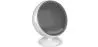 Poltrona design sfera - Rivestita in tessuto - Batton image 9
