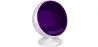 Poltrona design sfera - Rivestita in tessuto - Batton image 9