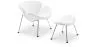 Poltrona di Design con Poggiapiedi - Rivestimento - Chunk image 9