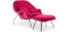 Poltrona di Design con Poggiapiedi - Rivestimento in Tessuto - Womb image 9