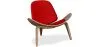 Poltrona di design - Poltrona Scandinava - Rivestita in pelle - Lucy image 9