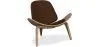 Poltrona di design - Poltrona Scandinava - Rivestita in pelle - Lucy image 9