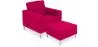  Poltrona di Design con Poggiapiedi - Rivestimento in Cashmere - Konel image 9
