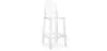 Sgabello da bar con schienale - Design trasparente - 65cm - Victoria Queen image 9