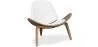 Poltrona di design - Poltrona Scandinava - Rivestita in pelle - Lucy image 9